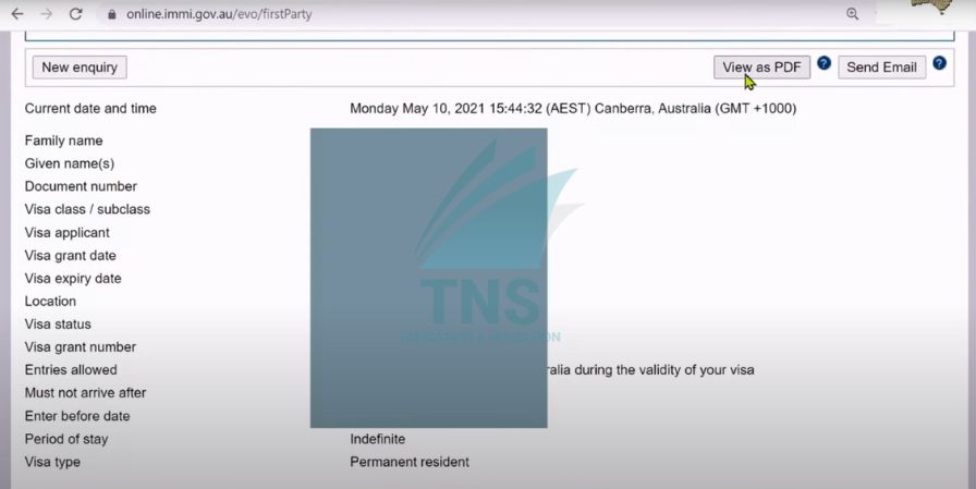 Sau khi gửi yêu cầu thì app sẽ trả về kết quả visa cho bạn
