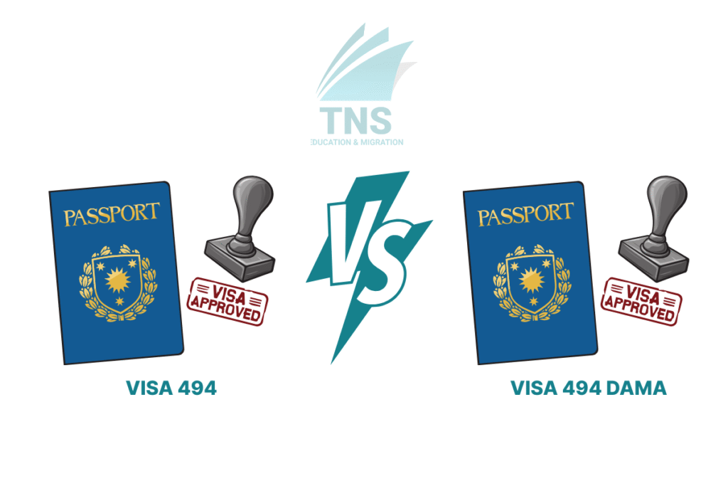 So sánh sự khác biệt giữa visa 494 DAMA và visa 494 thông thường