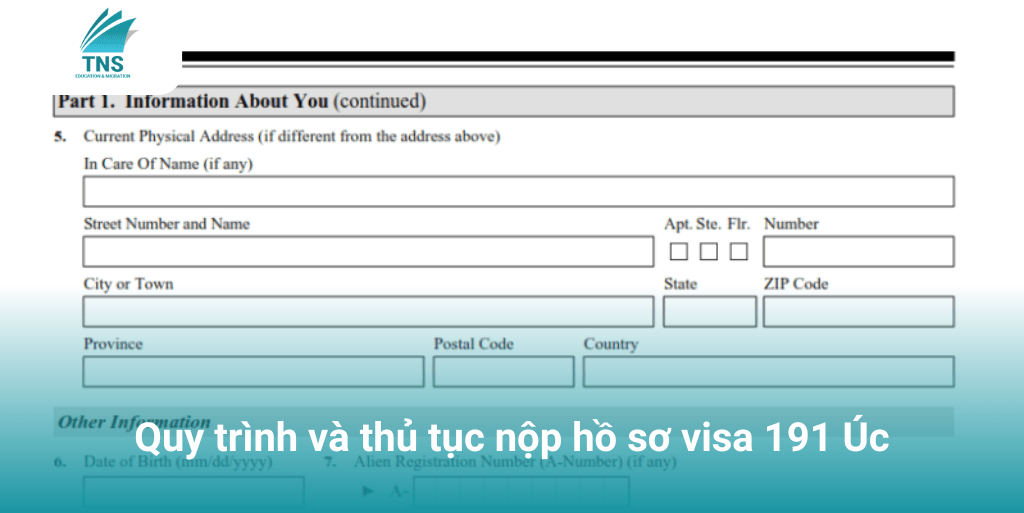 Quy trình và thủ tục nộp hồ sơ visa 191 Úc