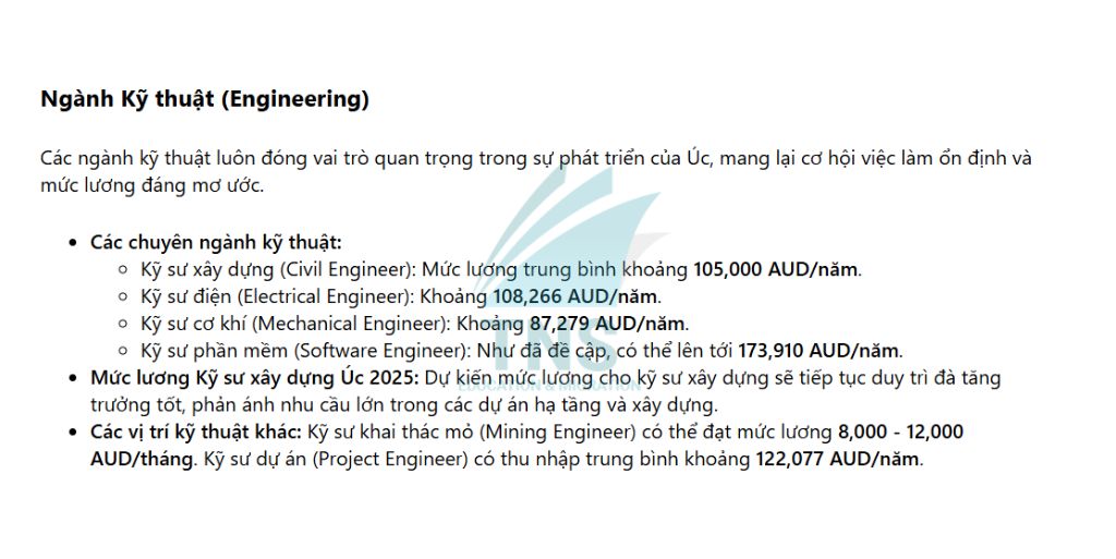 Mức lương ngành Kỹ thuật