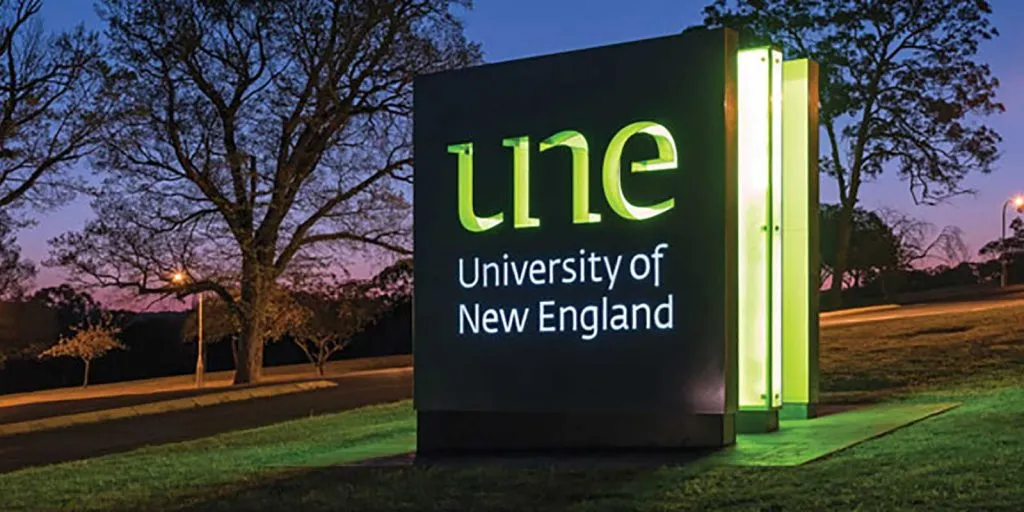 new england university australia logo