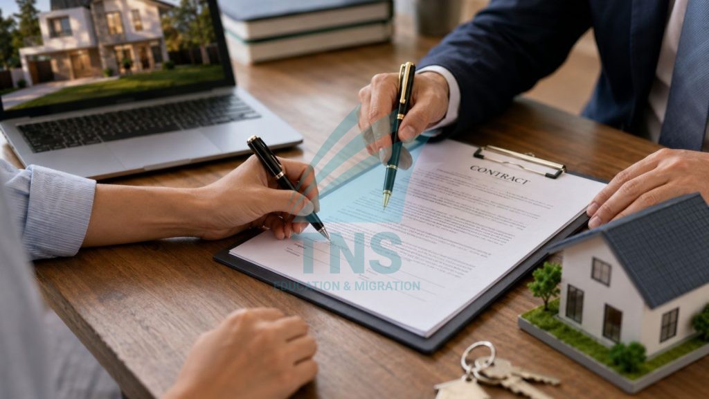 Cận cảnh ký hợp đồng mua nhà ở Úc