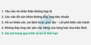 Những trường hợp không được bảo lãnh đi Úc