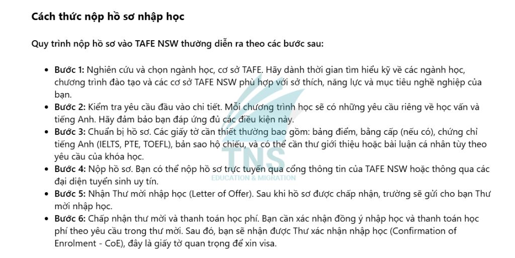 Trường TAFE New South Wales Úc