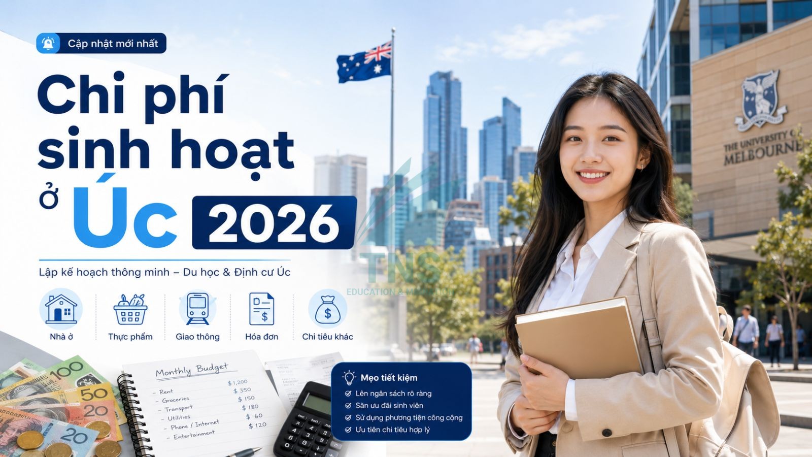 Cập nhật thông tin chi phí sinh hoạt ở Úc mới nhất