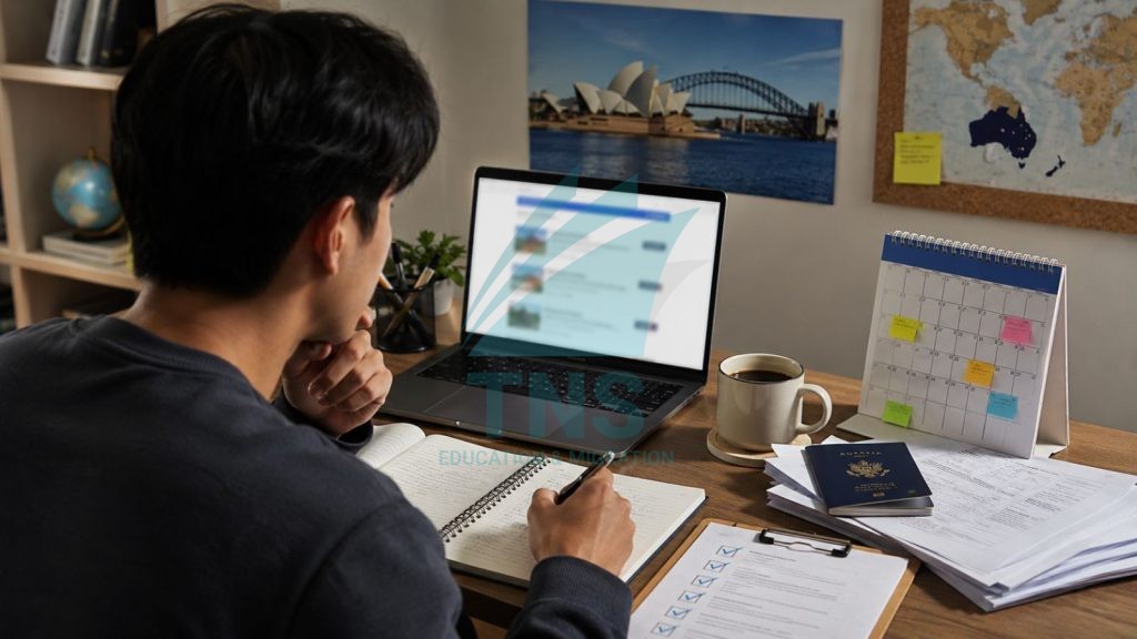 Học và ôn tập xin học bổng úc