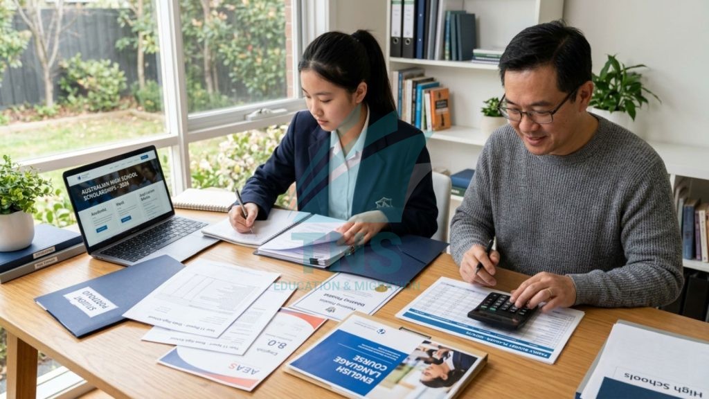 Chi Phí Du Học Cấp 3 Tại Úc: Cập Nhật Mới Nhất 2026 20 Học sinh và phụ huynh tìm học bổng và ưu đãi học phí khi du học cấp 3 tại Úc